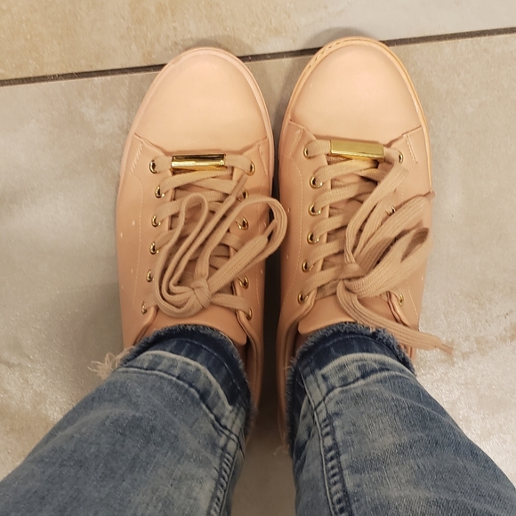 Aldo pink leather sneakers - Picture 3 of 6